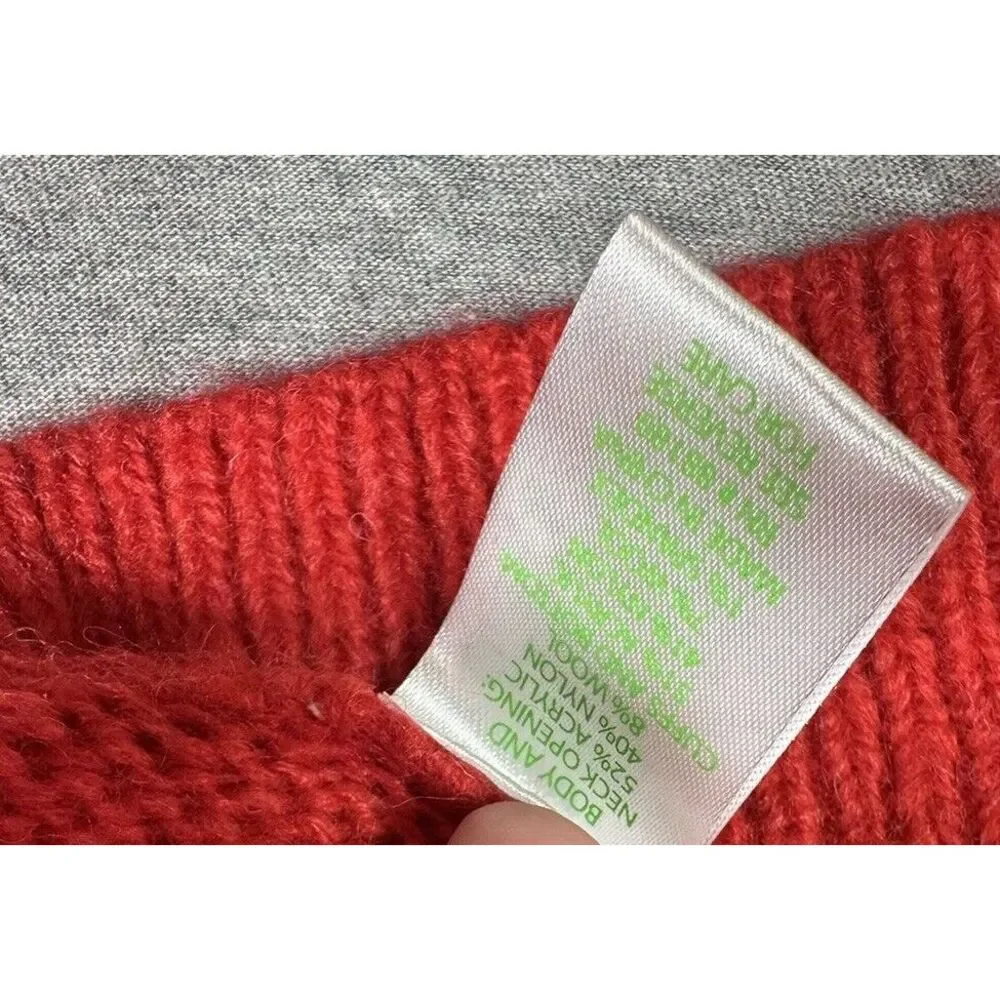 Lilly Pulitzer Maura‎ Sweater L Amaryllis Red One Shoulder NWT